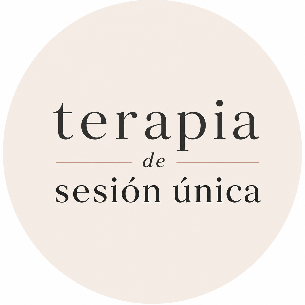 logo terapia de sesión única